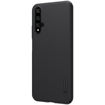 Huawei Honor 20 (Nova 5T) Nillkin Frosted Shield melns plastmasas apvalks / vacins.lv