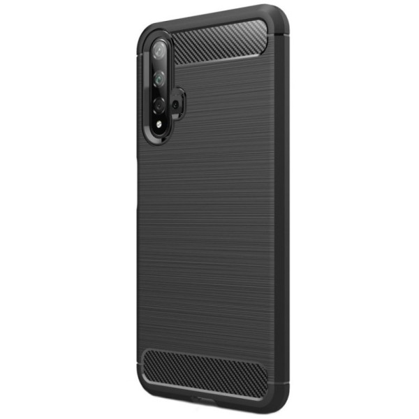 „Carbon“ твердый силиконовый чехол (TPU) - черный (Nova 5T / Honor 20)