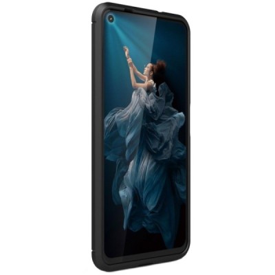 Huawei Honor 20 (Nova 5T) „Carbon“ твердый силиконовый чехол (TPU) - черный | Vacins.lv