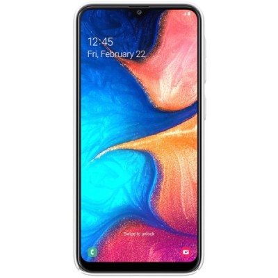 Samsung Galaxy A20e (A202F) Nillkin Frosted Shield белый пластиковый чехол | Vacins.lv