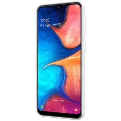 Samsung Galaxy A20e (A202F) Nillkin Frosted Shield белый пластиковый чехол | Vacins.lv