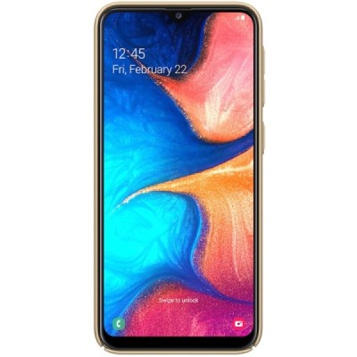 Samsung Galaxy A20e (A202F) Nillkin Frosted Shield золотой пластиковый чехол | Vacins.lv
