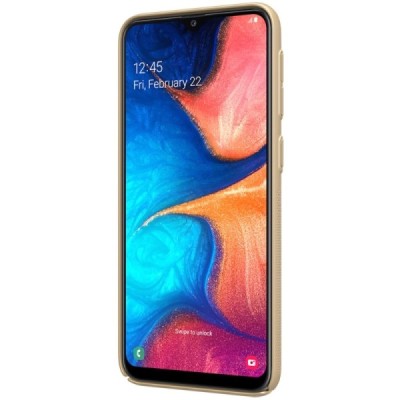 Samsung Galaxy A20e (A202F) Nillkin Frosted Shield золотой пластиковый чехол | Vacins.lv