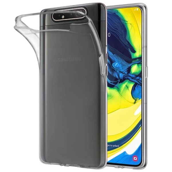 Cieta silikona (TPU) apvalks - dzidrs (Galaxy A80)
