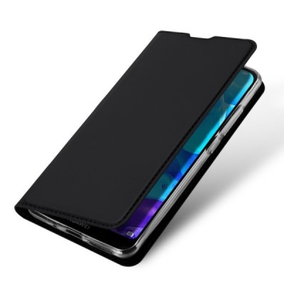 „Dux Ducis“ Skin серии Huawei Y5 2019 (Honor 8S) чёрный кожаный чехол-книжка | Vacins.lv