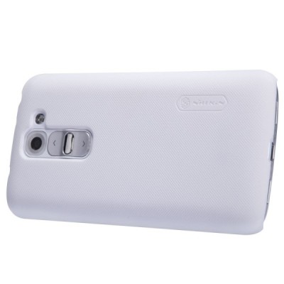 Nillkin Frosted Shield LG G2 mini D620 plastikinis baltas dėklas - nugarėlė su ekrano plėvele / Priedai.lt