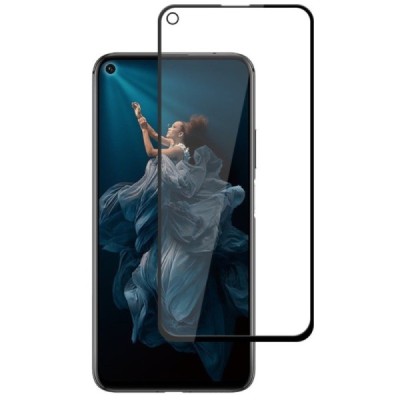 Huawei Honor 20 (Honor 20 Pro, Nova 5T) „Mocolo“ 9H Tempered Glass усиленная защита, черное защитное стекло с полным покрытием т