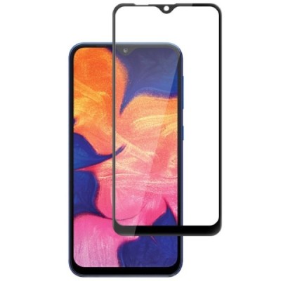 Samsung Galaxy A10 (A105F) Mocolo Tempered Glass melns ekrāna aizsargstikls / Vacins.lv