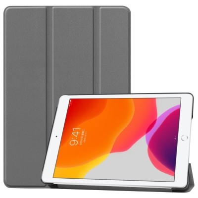 Apple iPad 10,2 (2019) atvēramais pelēks maciņš - vāciņš / Vacins.lv