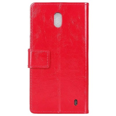 Nokia 2.2 (2019) открываемый красный кожаный чехол - книжка | Vacins.lv