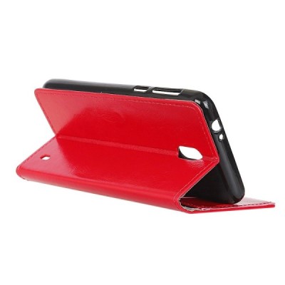 Nokia 2.2 (2019) открываемый красный кожаный чехол - книжка | Vacins.lv
