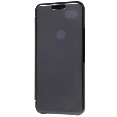 Google Pixel 3a plastmasas atvērams melns ādas maciņš / Vacins.lv