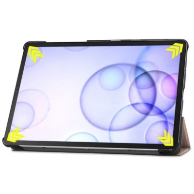 Samsung Galaxy Tab S6 10,5 T865 (T860) atvēramais zelta maciņš / Vacins.lv