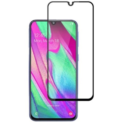 Samsung Galaxy A40 „Mocolo“ Tempered Glass melns ekrāna aizsargstikls | Vacins.lv
