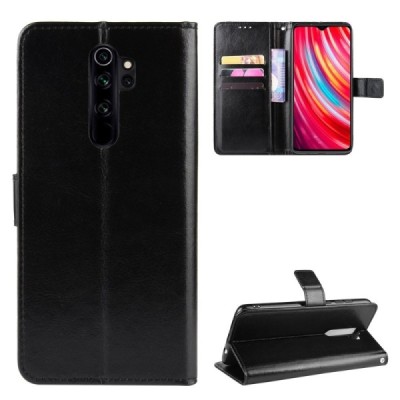 Xiaomi Redmi Note 8 Pro открываемый чёрный кожаный чехол - книжка | Vacins.lv