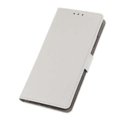 LG K40 открываемый белый кожаный чехол - книжка | Vacins.lv