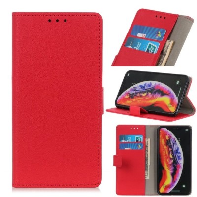 LG K40 sērijas sarkans ādas atvērams maciņš, maks | Vacins.lv