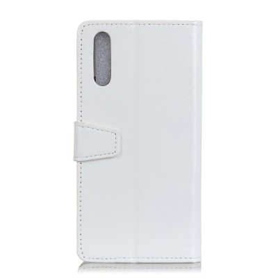 Xiaomi Mi 9 Lite открываемый белый кожаный чехол - книжка | Vacins.lv