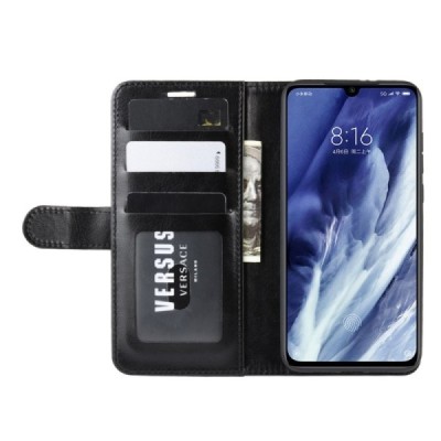 Xiaomi Mi 9 Pro открываемый чёрный кожаный чехол - книжка | Vacins.lv