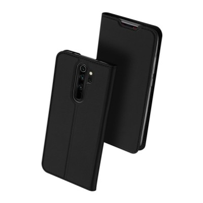 „Dux Ducis“ Skin серии Xiaomi Redmi Note 8 Pro чёрный кожаный чехол-книжка | Vacins.lv