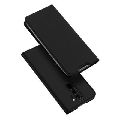 „Dux Ducis“ Skin серии Xiaomi Redmi Note 8 Pro чёрный кожаный чехол-книжка | Vacins.lv