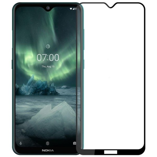 „Hat-Prince“ Tempered Glass защитное стекло экрана 0,26 мм – чёрный (Nokia 7.2 / Nokia 6.2)