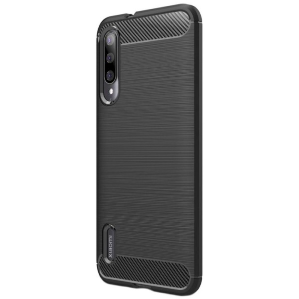 „Carbon“ твердый силиконовый чехол (TPU) - черный (Mi A3)