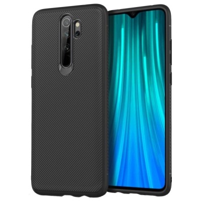 Xiaomi Redmi Note 8 Pro cieta silikona (TPU) melns apvalks / vacins.lv