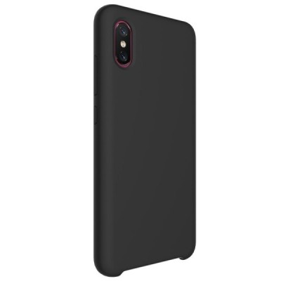 „Rubberized“ Xiaomi Mi 8 Pro твердый силиконовый чехол (TPU) - чёрный | Vacins.lv
