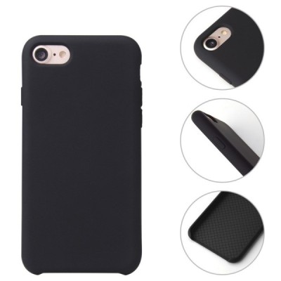 Apple iPhone 7 / 8 / SE 2020 Shell (TPU) твердый силиконовый чехол - чёрный | Vacins.lv
