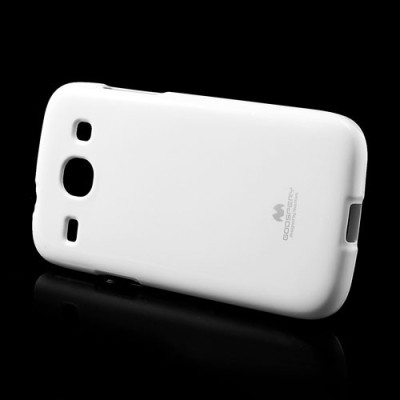 Mercury baltas Samsung Galaxy Core TPU kieto silikono dėklas (nugarėlė) / Priedai.lt