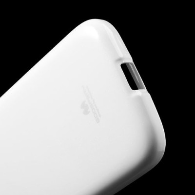Mercury baltas Samsung Galaxy Core TPU kieto silikono dėklas (nugarėlė) / Priedai.lt