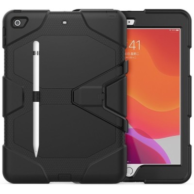 Apple iPad 10.2 (2019) pastiprinātas aizsardzības melns vāciņš | Vacins.lv