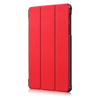 Samsung Galaxy Tab A 8.0 (T290, T295) красный кожаный чехол-книжка (складной) | Vacins.lv