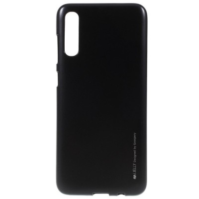 Samsung Galaxy A70 (A705F) Mercury твердый силиконовый чехол (TPU) - чёрный | Vacins.lv