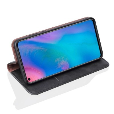 „Deluxe“ Huawei P30 Pro чёрный кожаный чехол-книжка | Vacins.lv