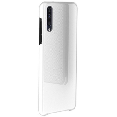 Samsung Galaxy A50 A505F (A50s A507F, A30s A307F) открываемый серебристый пластиковый чехол-книжка | Vacins.lv