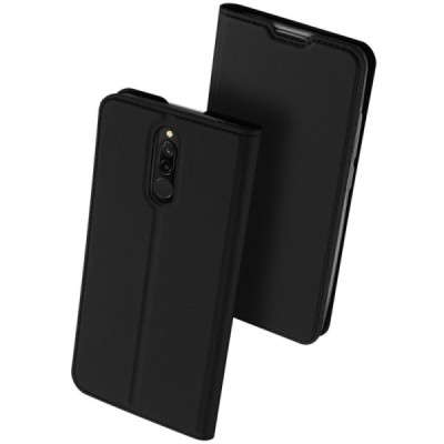 „Dux Ducis“ Skin серии Xiaomi Redmi 8 чёрный кожаный чехол-книжка | Vacins.lv