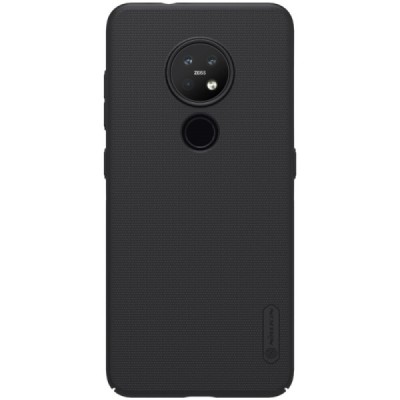 Nokia 7.2 Nillkin Frosted Shield черный пластиковый чехол | Vacins.lv