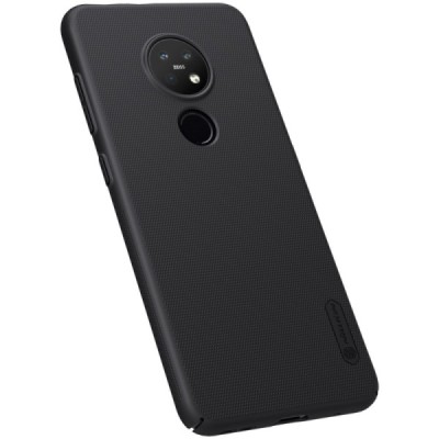 Nokia 7.2 Nillkin Frosted Shield черный пластиковый чехол | Vacins.lv