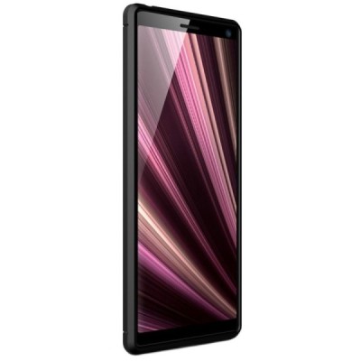 Sony Xperia 10 (XA3) „Carbon“ cieta silikona (TPU) melns vāciņš / Vacins.lv