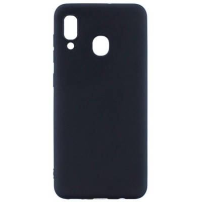 Samsung Galaxy A40 (A405F) cieta silikona (TPU) melns vāciņš | Vacins.lv