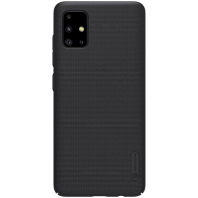 Samsung Galaxy A51 (A515F) Nillkin Frosted Shield черный пластиковый чехол | Vacins.lv