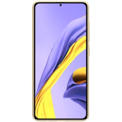 Samsung Galaxy A51 (A515F) Nillkin Frosted Shield zelta plastmasas apvalks | vacins.lv