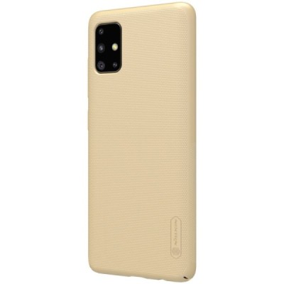 Samsung Galaxy A51 (A515F) Nillkin Frosted Shield zelta plastmasas apvalks | vacins.lv