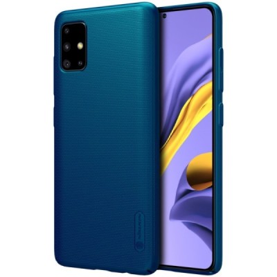 Samsung Galaxy A51 (A515F) Nillkin Frosted Shield zils plastmasas apvalks | vacins.lv