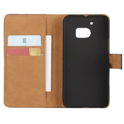 HTC 10 (Lifestyle) Casual открываемый чёрный кожаный чехол - книжка | Vacins.lv