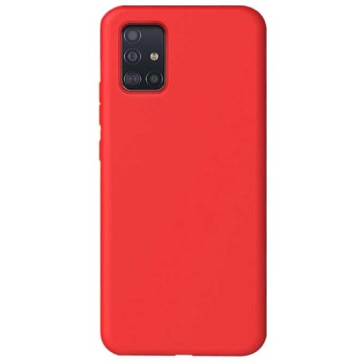 Samsung Galaxy A51 (A515) Shell cieta silikona (TPU) sarkans apvalks | vacins.lv