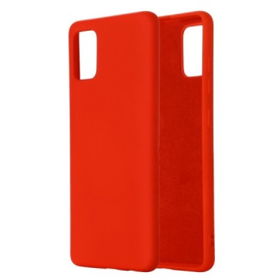 Samsung Galaxy A51 (A515) Shell cieta silikona (TPU) sarkans apvalks | vacins.lv