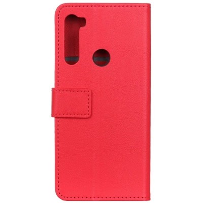 Xiaomi Redmi Note 8T открываемый красный кожаный чехол - книжка | Vacins.lv